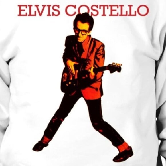My Aim Is True Elvis Costello Sweatshirt Classic Rock Music Crewneck Pullover 05 - Picture 2 of 5